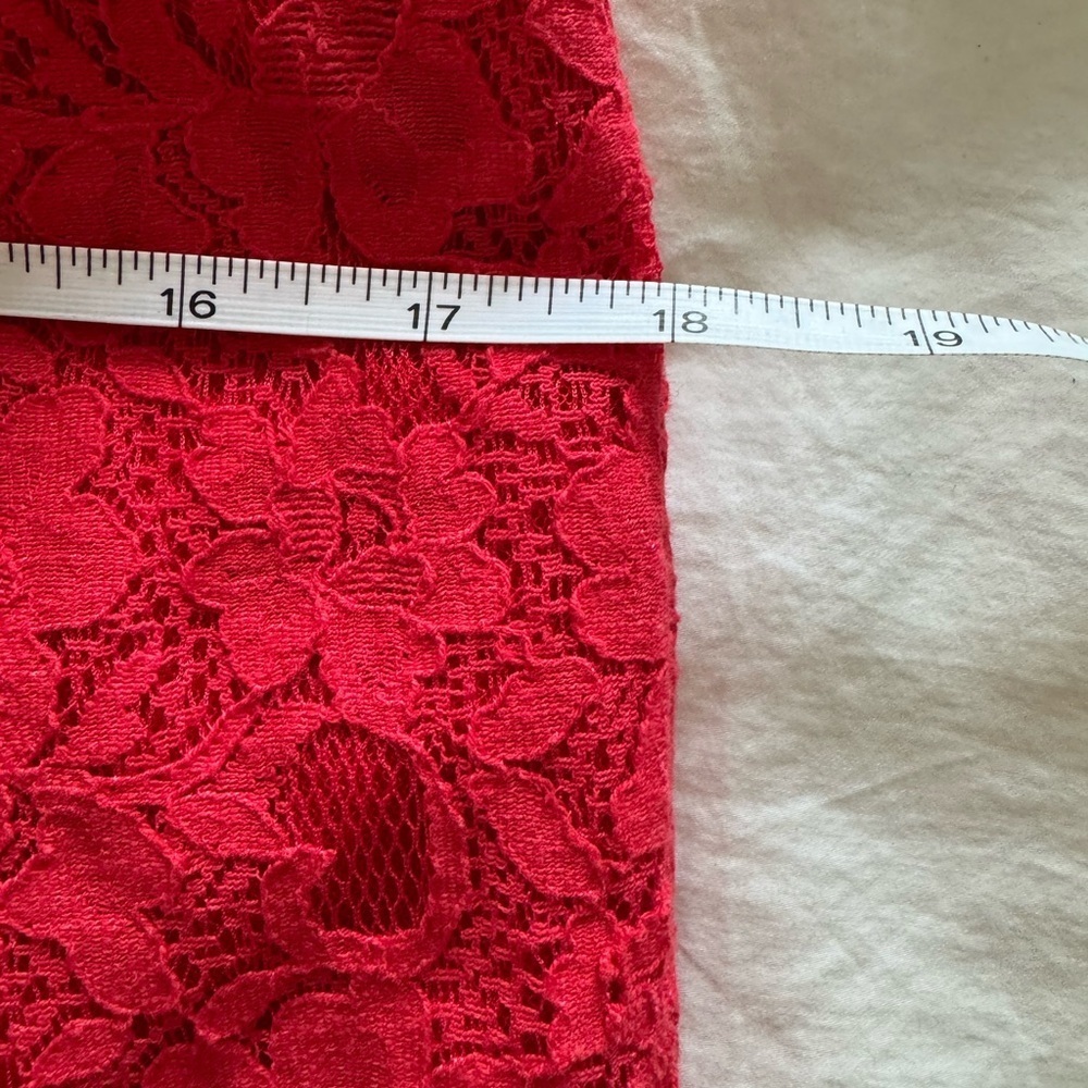 BCBGMaxAzria Red Lace Mini Dress - Picture 9 of 9